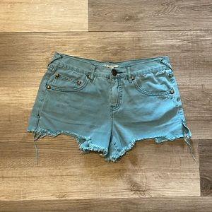 Free People Jean Shorts/ Booty Cut Off Shorts - Size 28